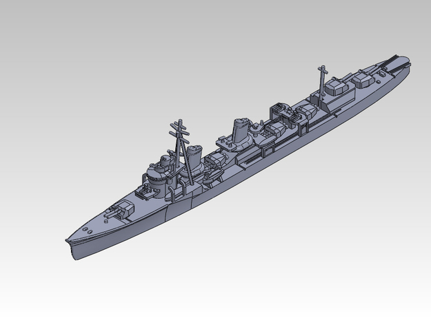 1/1250 Ayanami class destroyer in Tan Fine Detail Plastic