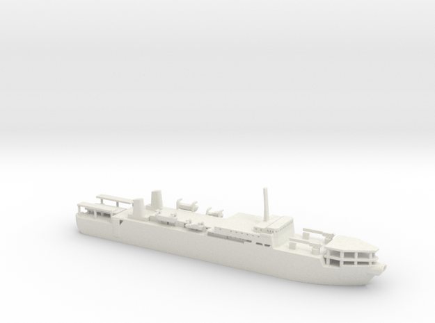 1/1250 Scale USNS Zeus T-ARC-7 in White Natural Versatile Plastic