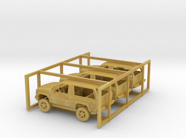 1/160 1992-95 Chevy Blazer 3 Car Set Kit in Tan Fine Detail Plastic