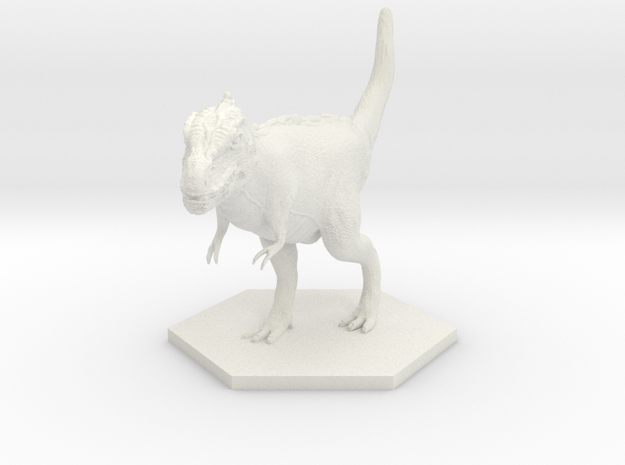 T-rex in White Natural Versatile Plastic