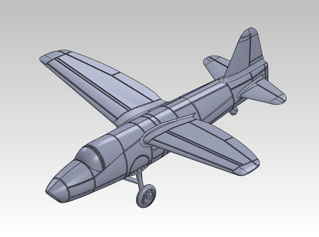1/144 Heinkel He.178V1 in Tan Fine Detail Plastic