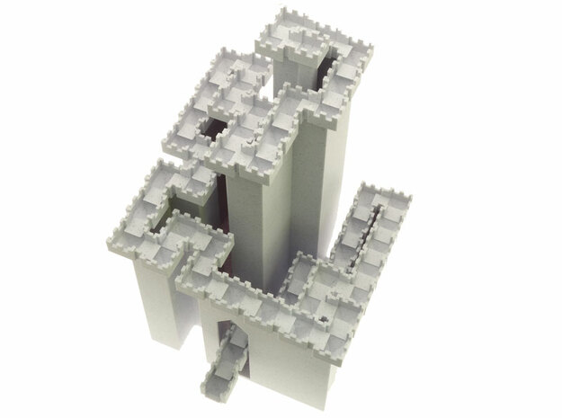 Water Castle in White Natural Versatile Plastic