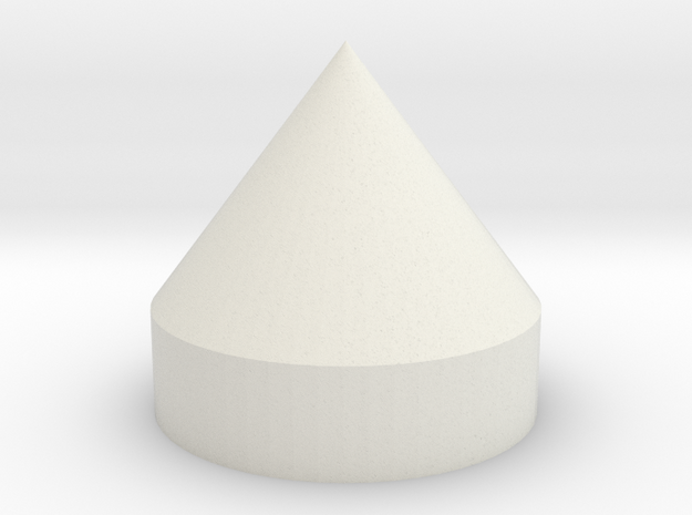 Collective Chess Pawn Piece (Label on Bottom) in White Natural Versatile Plastic