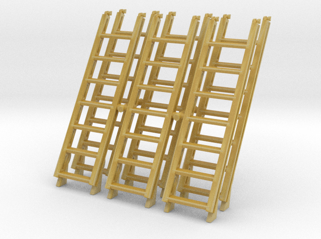 1/96 US Typical Ladders SET x6 in Tan Fine Detail Plastic
