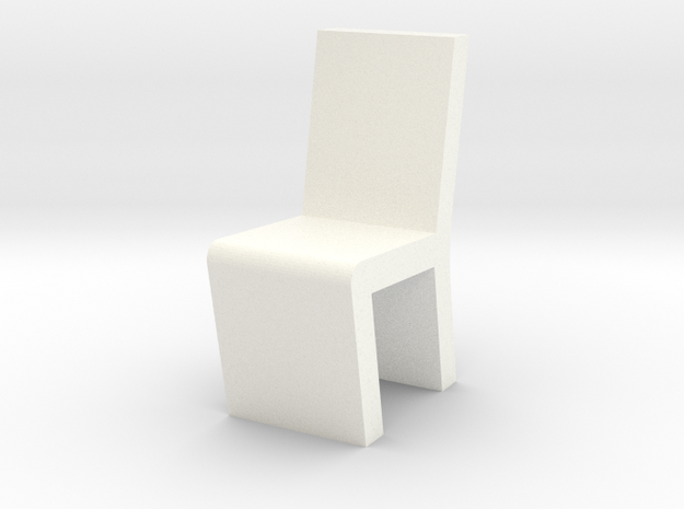 H CHAIR-01_1-25 in White Smooth Versatile Plastic