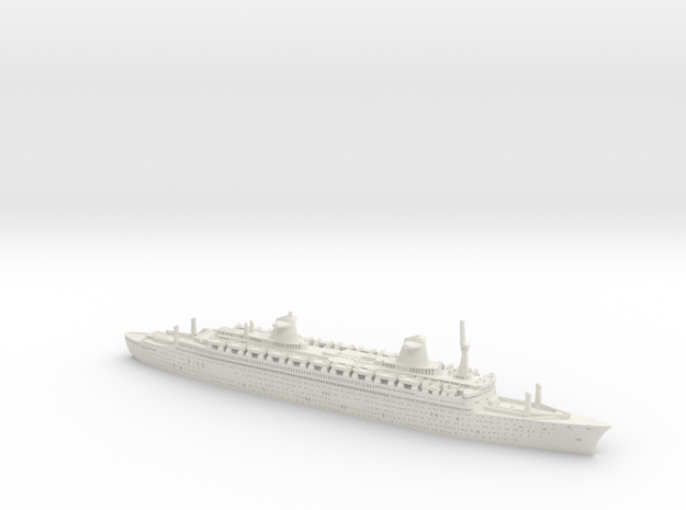 SS France 1961 1/700 scale in White Natural Versatile Plastic