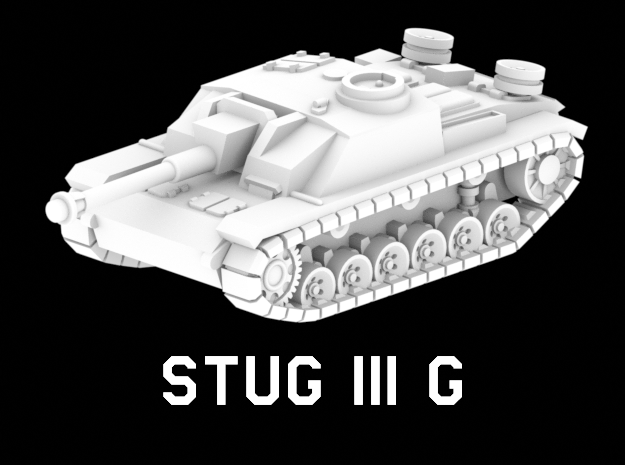 StuG III G in White Natural Versatile Plastic: 1:220 - Z