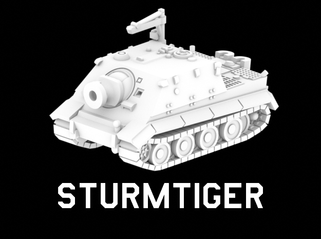 Sturmtiger in White Natural Versatile Plastic: 1:220 - Z