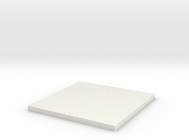KDP001 600 x 600 x 32 Paving Stone 1-24 scale in White Natural Versatile Plastic