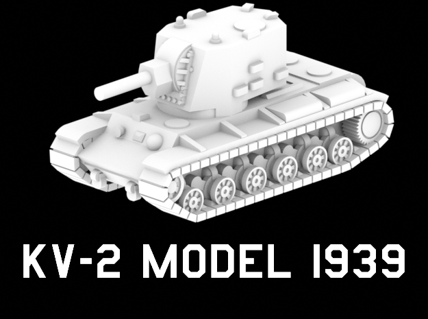KV-2 Model 1939 in White Natural Versatile Plastic: 1:220 - Z