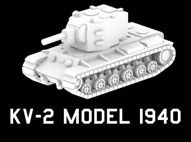 KV-2 Model 1940 in White Natural Versatile Plastic: 1:220 - Z