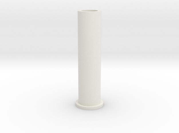 Mini Heptagonal Domino Pin (Print 1) in White Natural Versatile Plastic