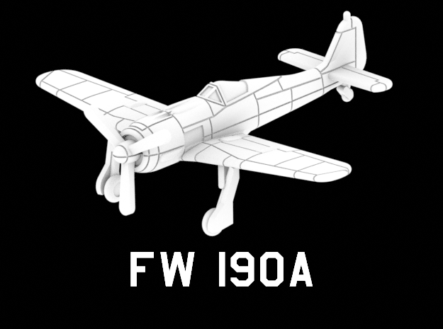 FW 190A in White Natural Versatile Plastic: 1:220 - Z