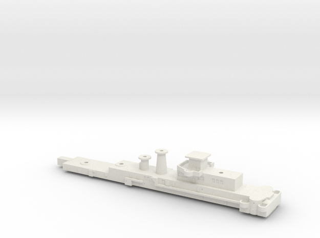1/500 Large Cruiser USS Alaska (CAG) Aft Superstr. in White Natural Versatile Plastic