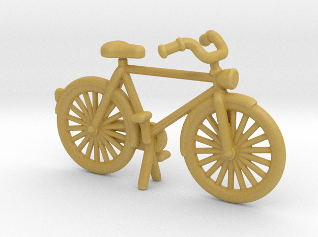 1/64 1/87 scale Bicycle  in Tan Fine Detail Plastic: 1:64 - S