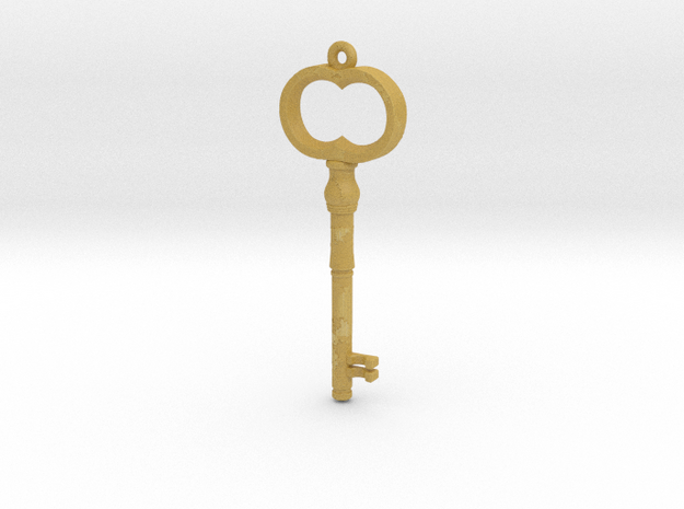 RE4 Remake Small Key in Tan Fine Detail Plastic