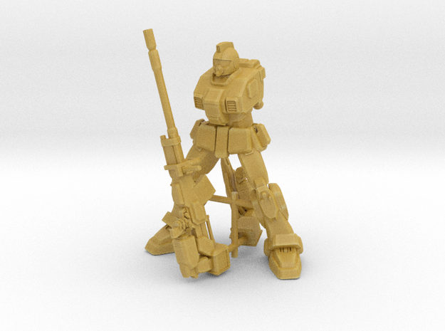 RGM-79[G] with 180mm Cannon in Tan Fine Detail Plastic: 1:400