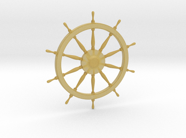 1/19 and 1/20 Cabin Cruiser Wheel 2 inch diameter in Tan Fine Detail Plastic