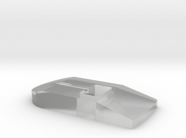 Wheeler & Wilson No. 8 presser foot-rectangle hole in Clear Ultra Fine Detail Plastic