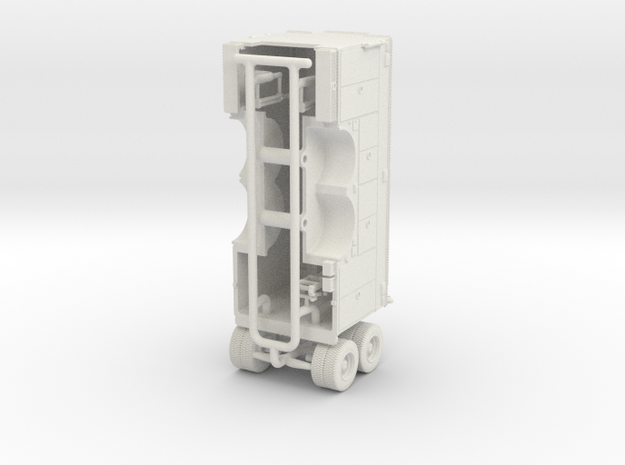 1/87 Tandem Axle Rescue Pumper Compartment Doors in White Natural Versatile Plastic