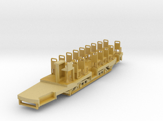 Erfurt, 3-türiger Beiwagen in Tan Fine Detail Plastic