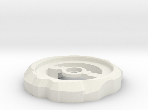 Smash Metal Wheel in White Natural Versatile Plastic