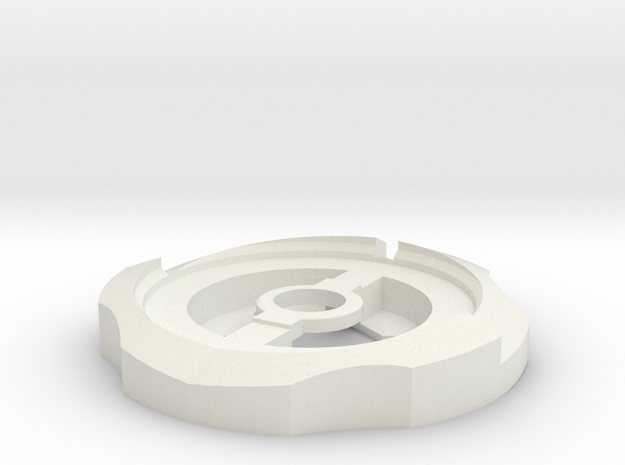 Ripper Metal Wheel in White Natural Versatile Plastic