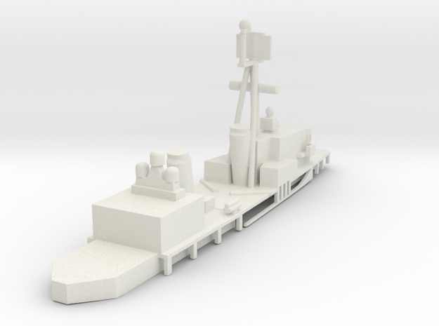 1/500 Scale USS Sumner FRAM 2 Upper Works in White Natural Versatile Plastic