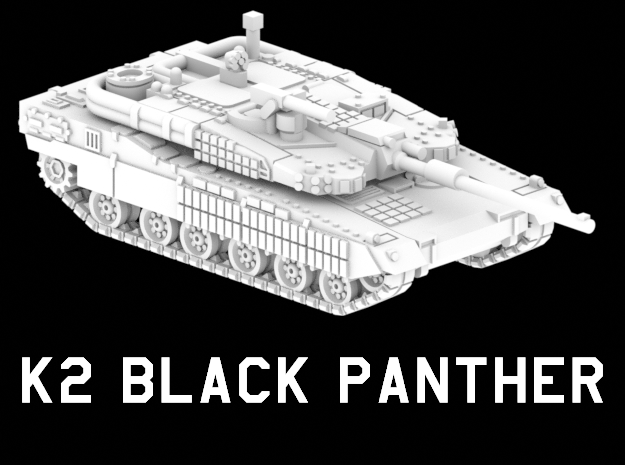 K2 Black Panther in White Natural Versatile Plastic: 1:220 - Z
