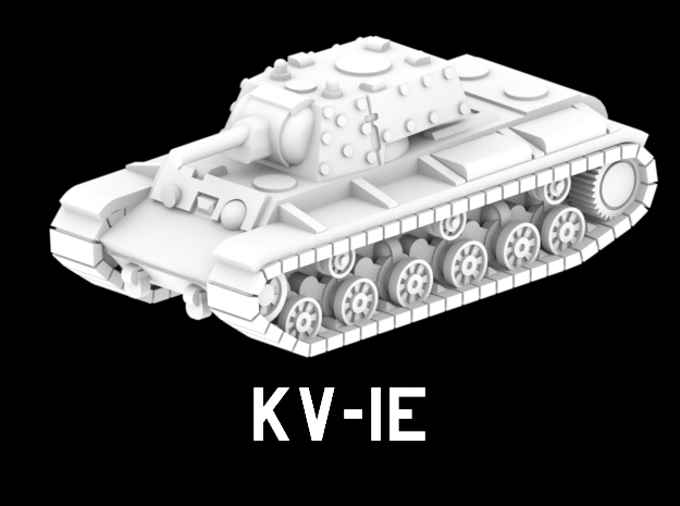 KV-1E in White Natural Versatile Plastic: 1:220 - Z