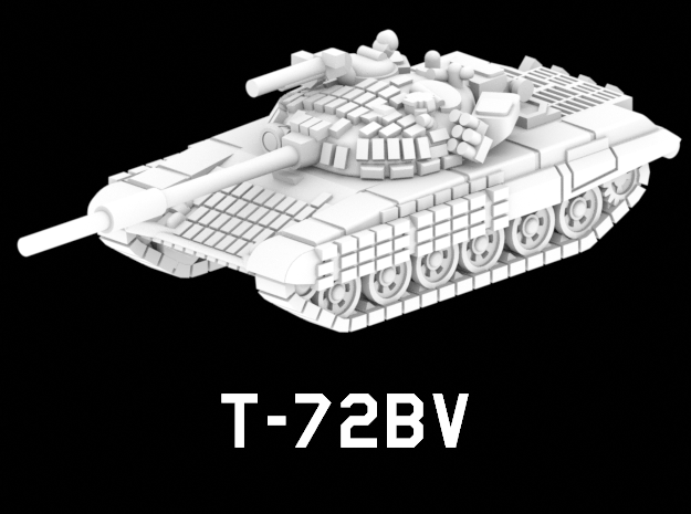 T-72BV in White Natural Versatile Plastic: 1:220 - Z