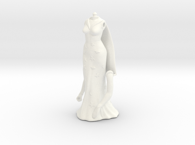 Lady Arvela Full Figure Vintage in White Processed Versatile Plastic