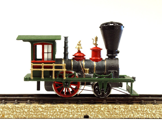 Cheshire No. 1 2-2-0 Steam Locomotive 1863 in White Processed Versatile Plastic