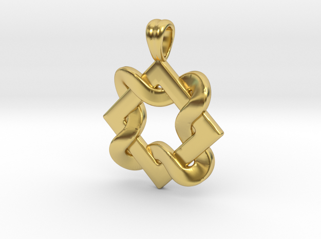 Roman knot in Polished Brass