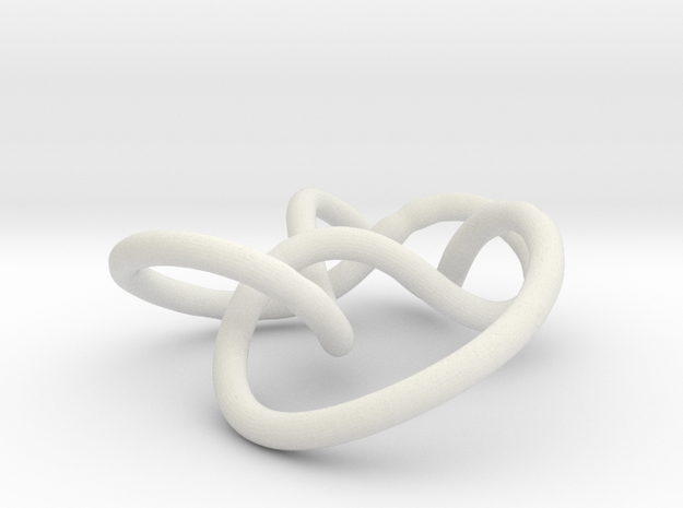 Prime Knot 5.2 in White Natural Versatile Plastic