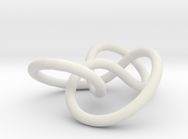 Prime Knot 4.1 in White Natural Versatile Plastic