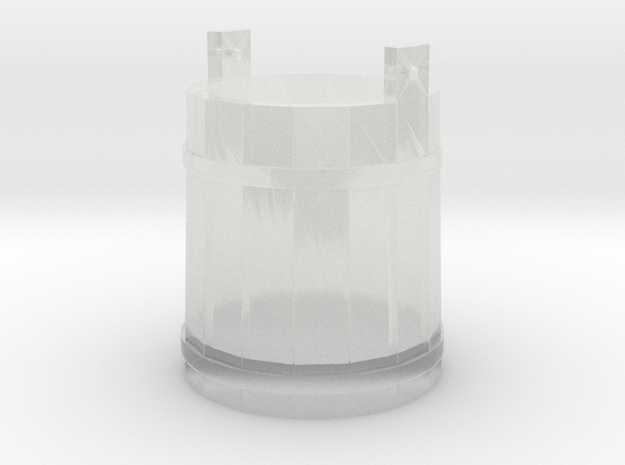 18th Century Pale or Bucket 1/43.5 Scale (7mm) in Clear Ultra Fine Detail Plastic