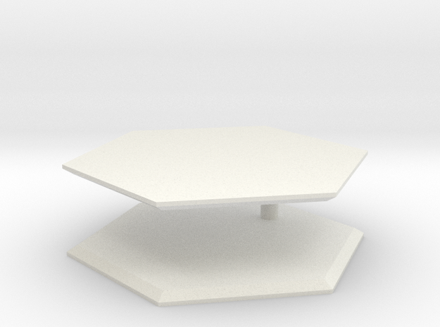 3mm hexagon stand in White Natural Versatile Plastic