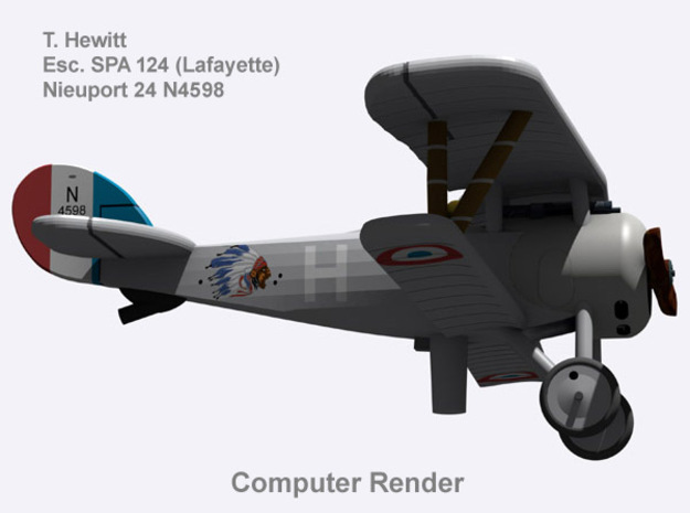 Thomas Hewitt Nieuport 24 (full color) in Natural Full Color Nylon 12 (MJF)