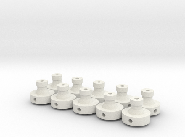 shapeways-2_5mm-v6-probe in White Natural Versatile Plastic