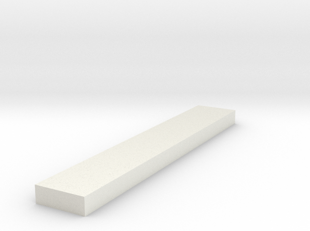 EF1 Square Top Edging in White Natural Versatile Plastic