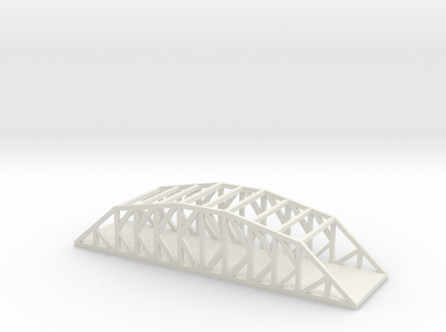 1/350 Scale K Truss Bridge 2 in White Natural Versatile Plastic