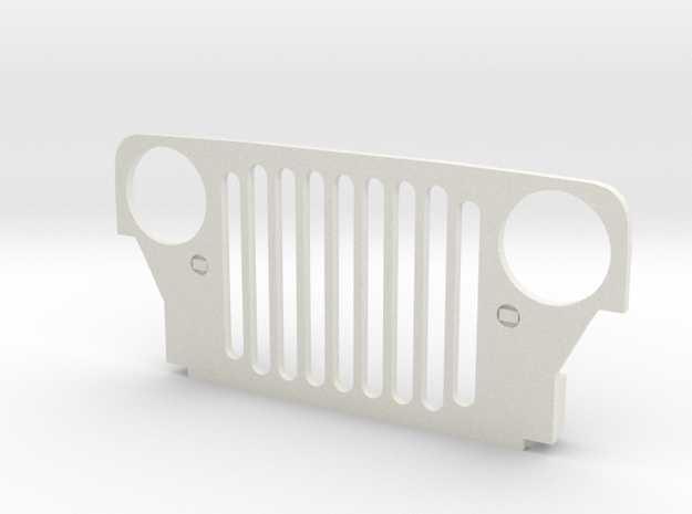 Wild Willy Grill, without radiator with 18mm holes in White Natural Versatile Plastic