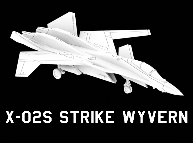 X-02S Strike Wyvern (Loaded) in White Natural Versatile Plastic: 1:220 - Z