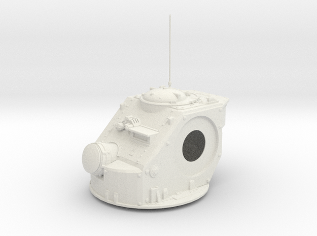 1/18 Hydra Tank - turret in White Natural Versatile Plastic