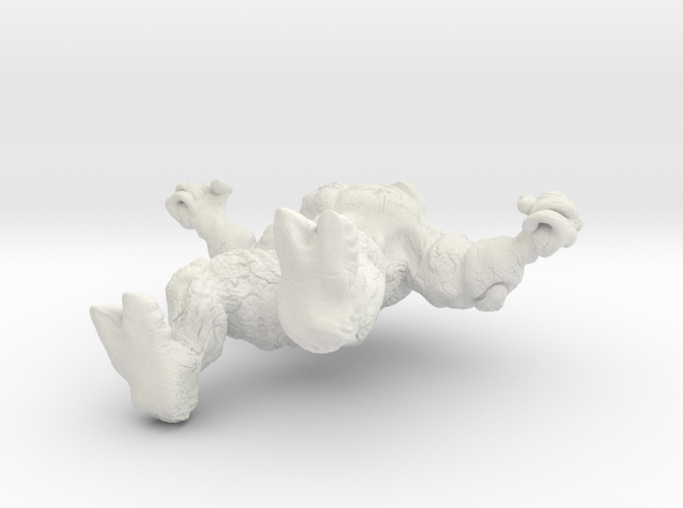 Mindless Rock Monster 4 in White Natural Versatile Plastic