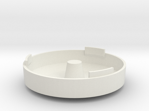 Space Station K-7 Part07 DOCKING PORT LOWER MKII in White Natural Versatile Plastic