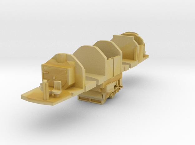 N Gauge Bulleid Leader Cabs Ashpan Simple Version in Tan Fine Detail Plastic