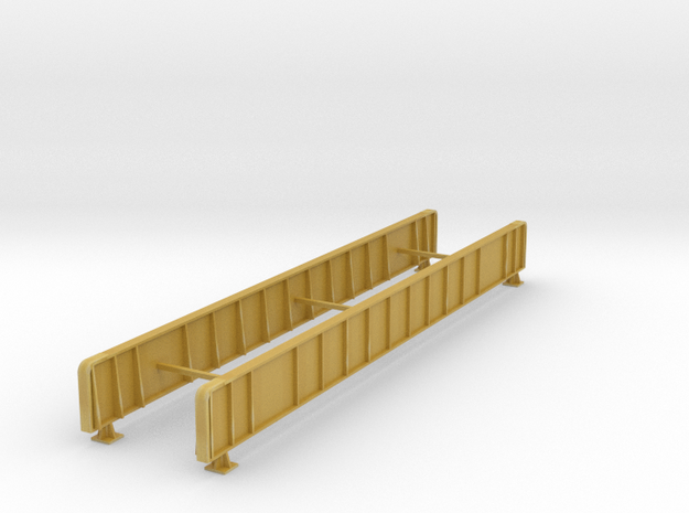 Deck Plate Girder bridge sides Z scale in Tan Fine Detail Plastic