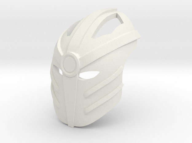 Kanohi Mahu (v2), Mask of Recovery in White Natural Versatile Plastic